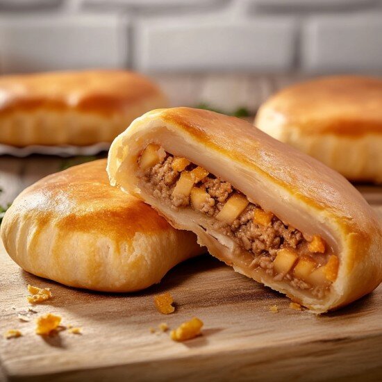 Татарский пирожок с говядиной и картошкой