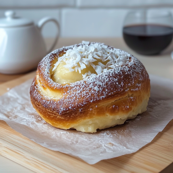 Булочка с бананом