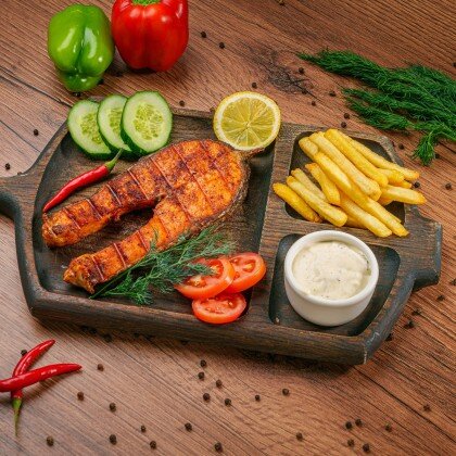 Стейк из семги