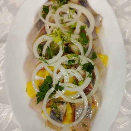 Сельдь по русски с картофелем