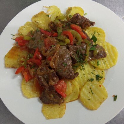 Картошка с мясом по- домашнему