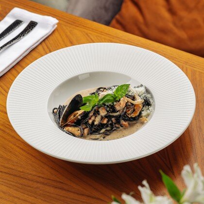 Паста с морепродуктами сливочный соус