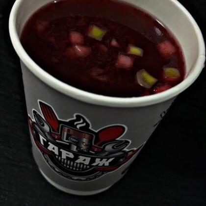 Чай Барбарис с соком вишни и кусочками яблок