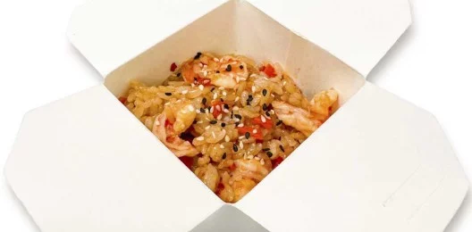 Рис с креветкой и ананасом