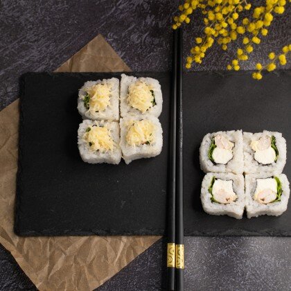 Ролл "Цезарь с креветкой"