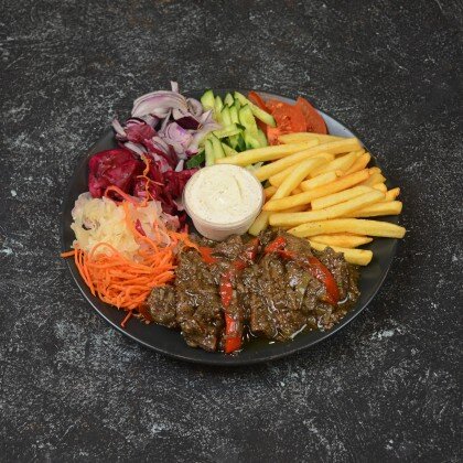 Кебда Искандария на тарелке