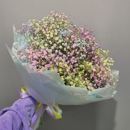 Букет из 7 Радужных Гипсофил