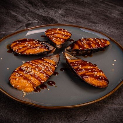 Мидии запеченные