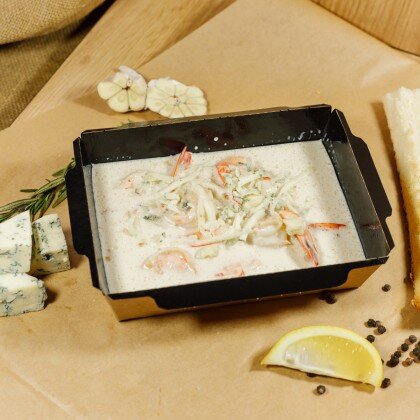 Креветки в соусе дор блю