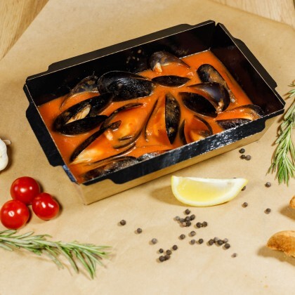 Мидии в томатном соусе