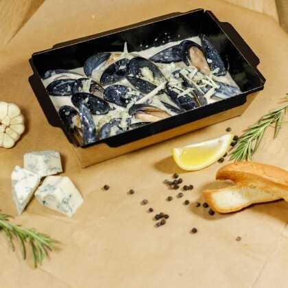 Мидии в соусе дор блю