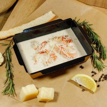 Креветки в сырном соусе