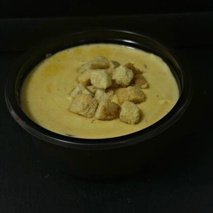 Сырный суп пюре с сухариками (250гр)