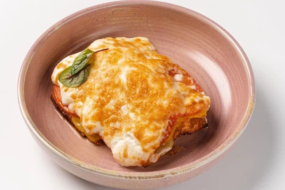 Кета под овощами