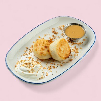 Сырники с арахисовой пастой