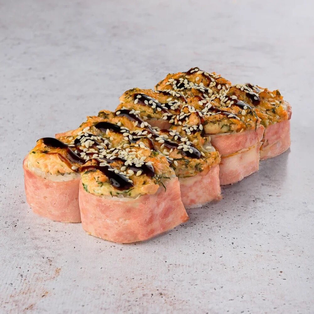  Запеченный бекон с курочкой