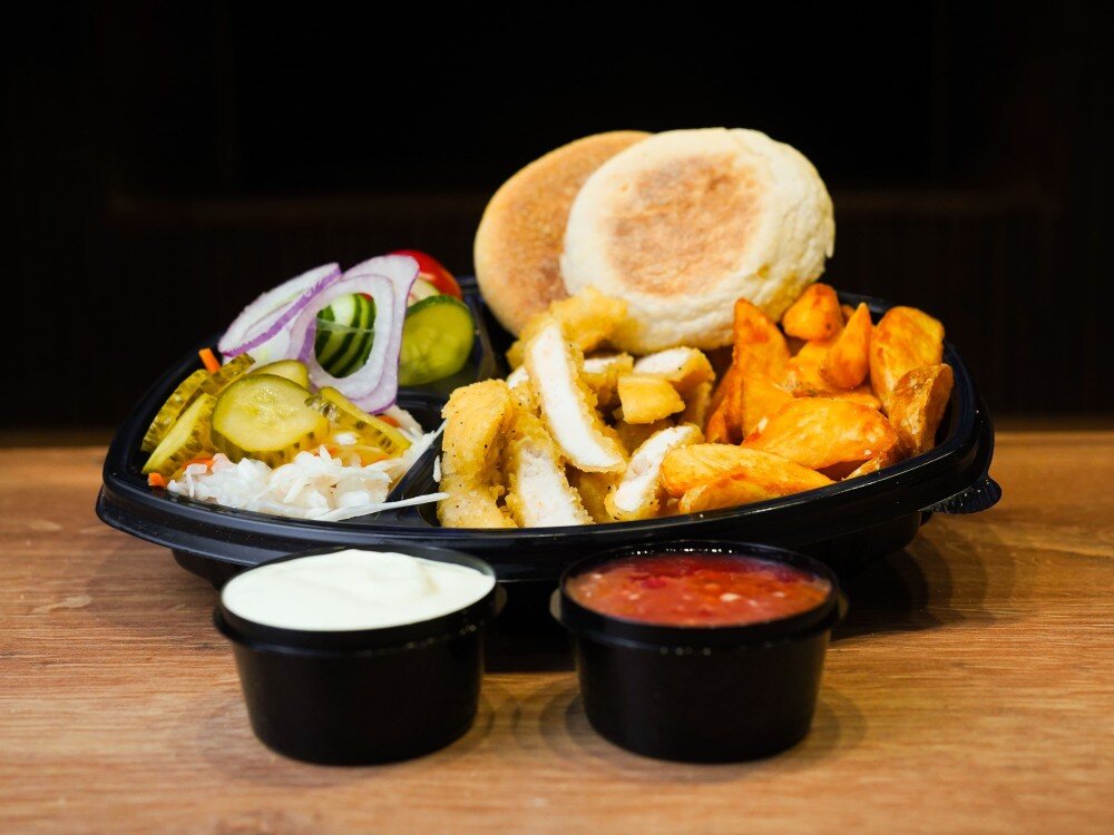 Шаверма на тарелке