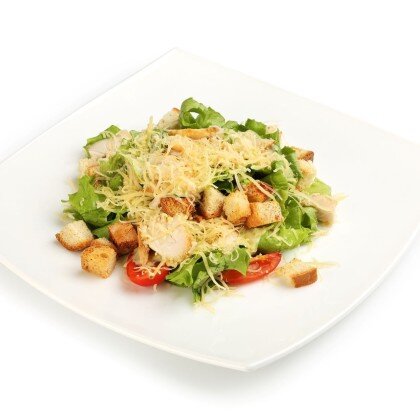 Салат Цезарь с курицей