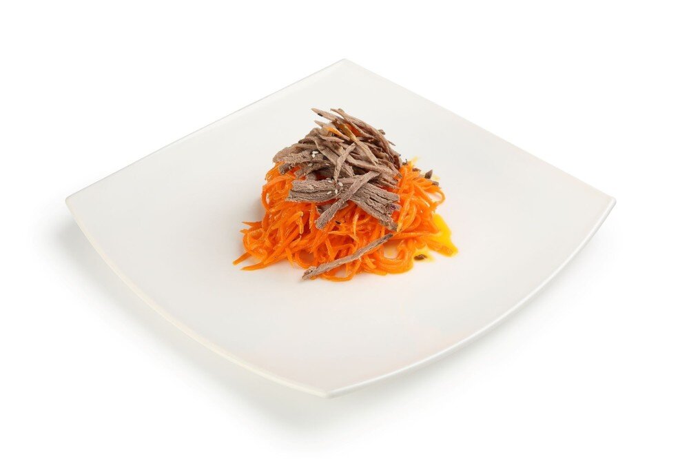 Корейская морковка и говядиной