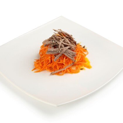 Корейская морковка и говядиной