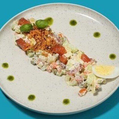 Оливье с кетой