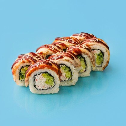 Прайм Угорь с крабом и авокадо