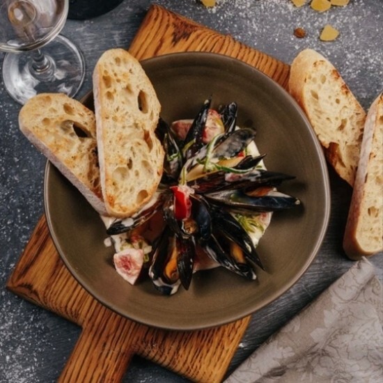 Мидии "Трюфельный соус"