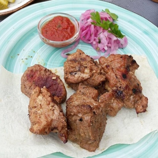 Шашлык из свининой шеи