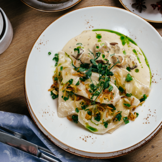 Вареники с картофелем и грибами