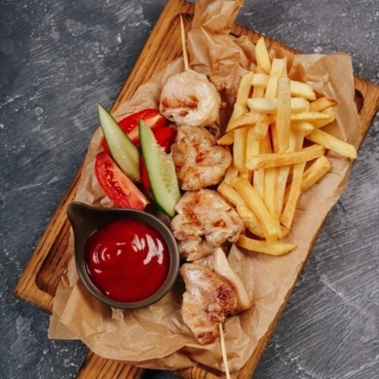 Детский шашлычок с фри