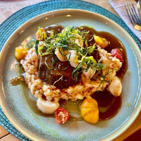 Щечки с орзо