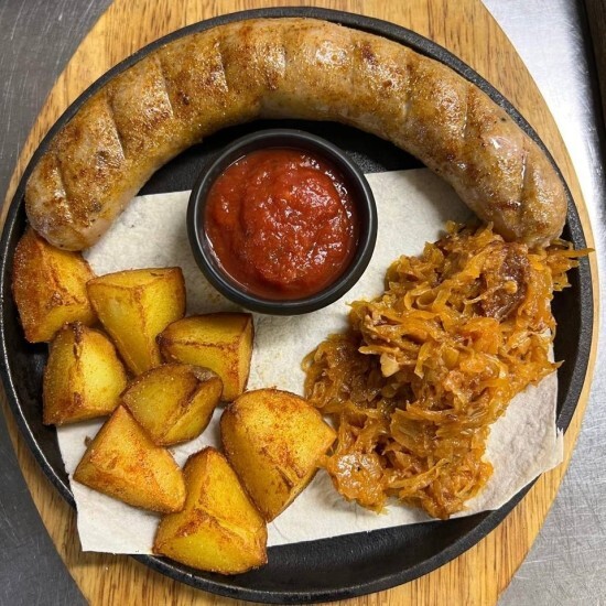 Колбаска с курицей и сыром