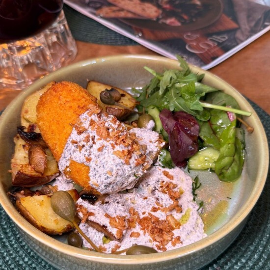 Котлета Де-валяй с картофелем и грибами