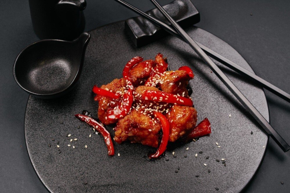 Кура гунбао( с болгар.перцем)