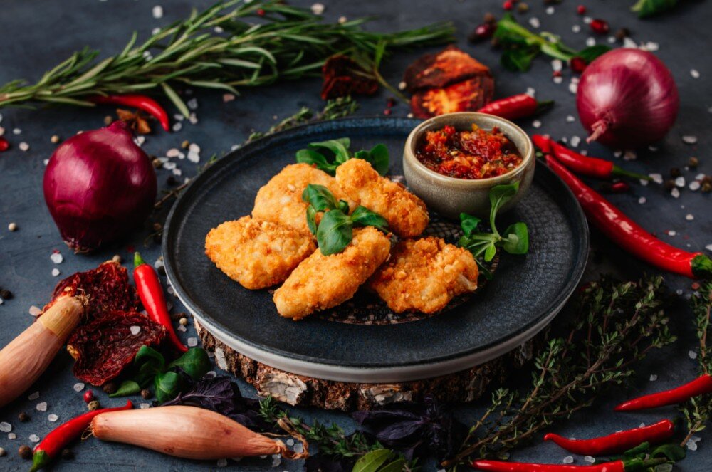 Нагетсы в арахис.панир.