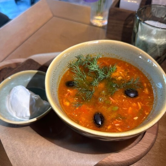 Солянка со сметаной