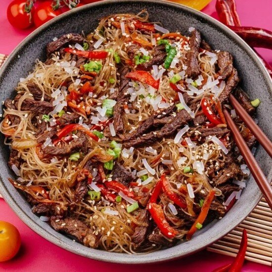 Чапче с говядиной