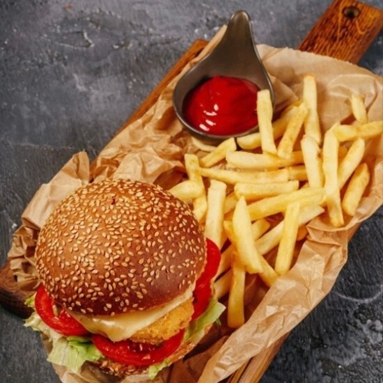 Гамбургер с фри детский