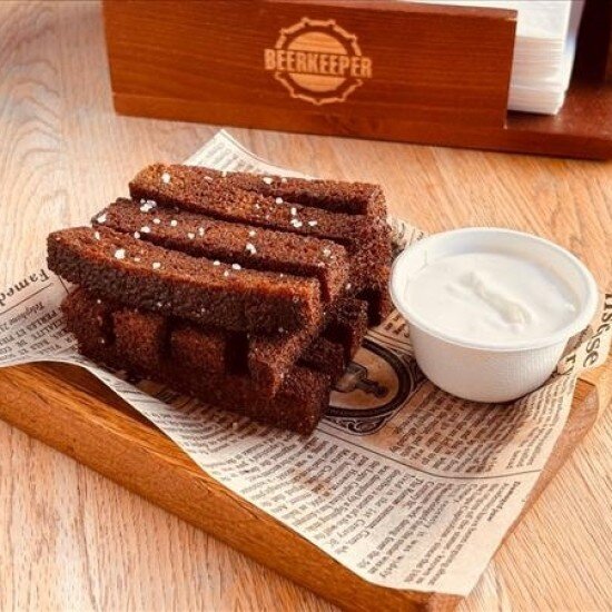 Бородинские гренки с намазкой