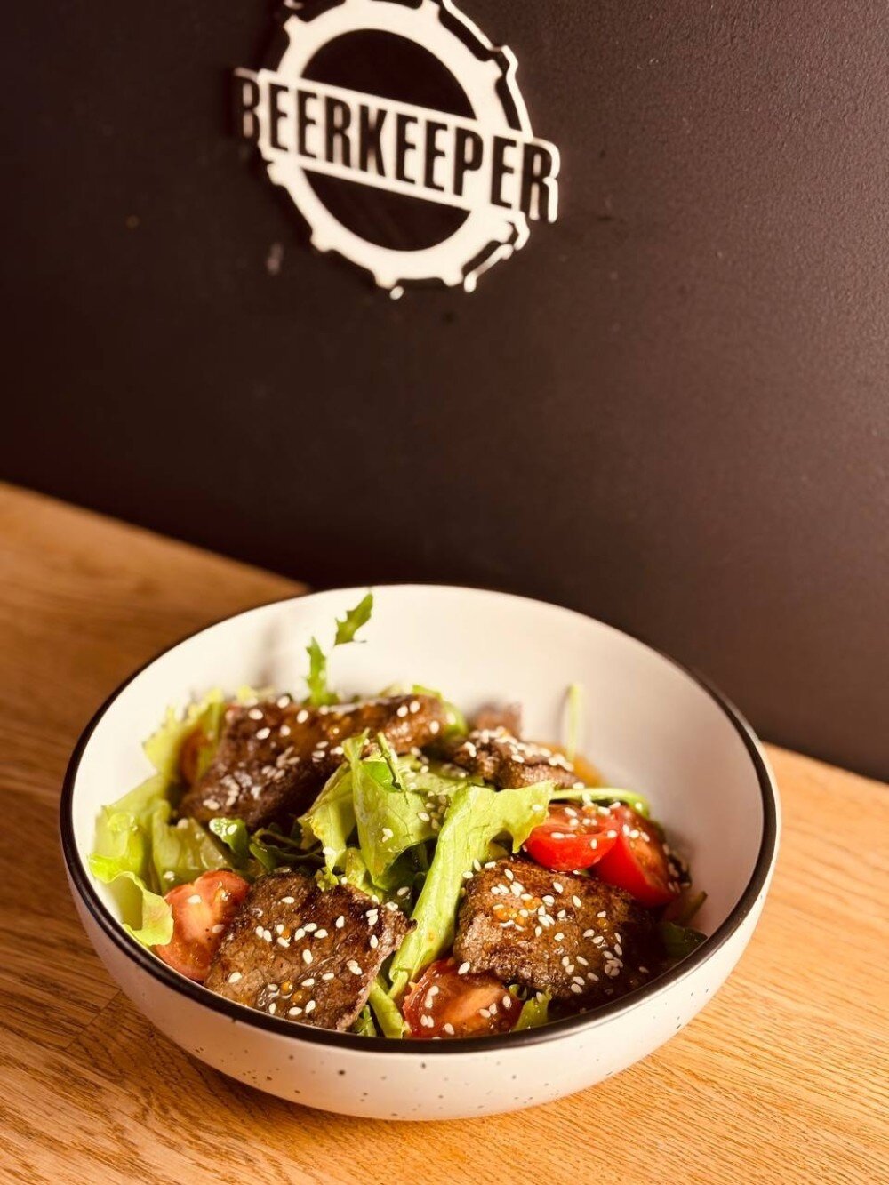 Тёплый Салат с говядиной