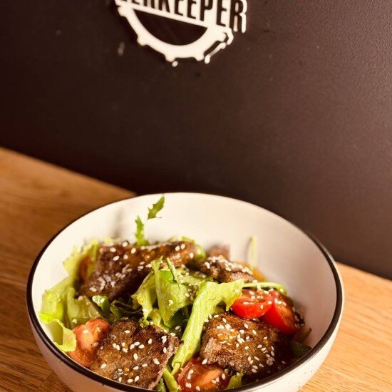 Тёплый Салат с говядиной