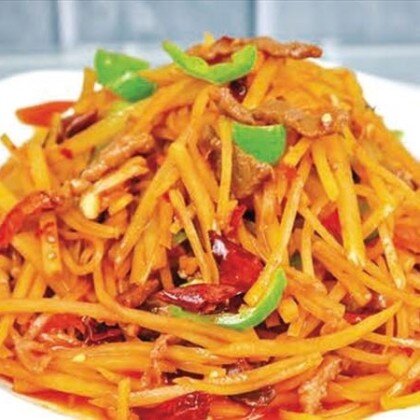 B48 Картофельная соломка с перцем 香辣土豆丝