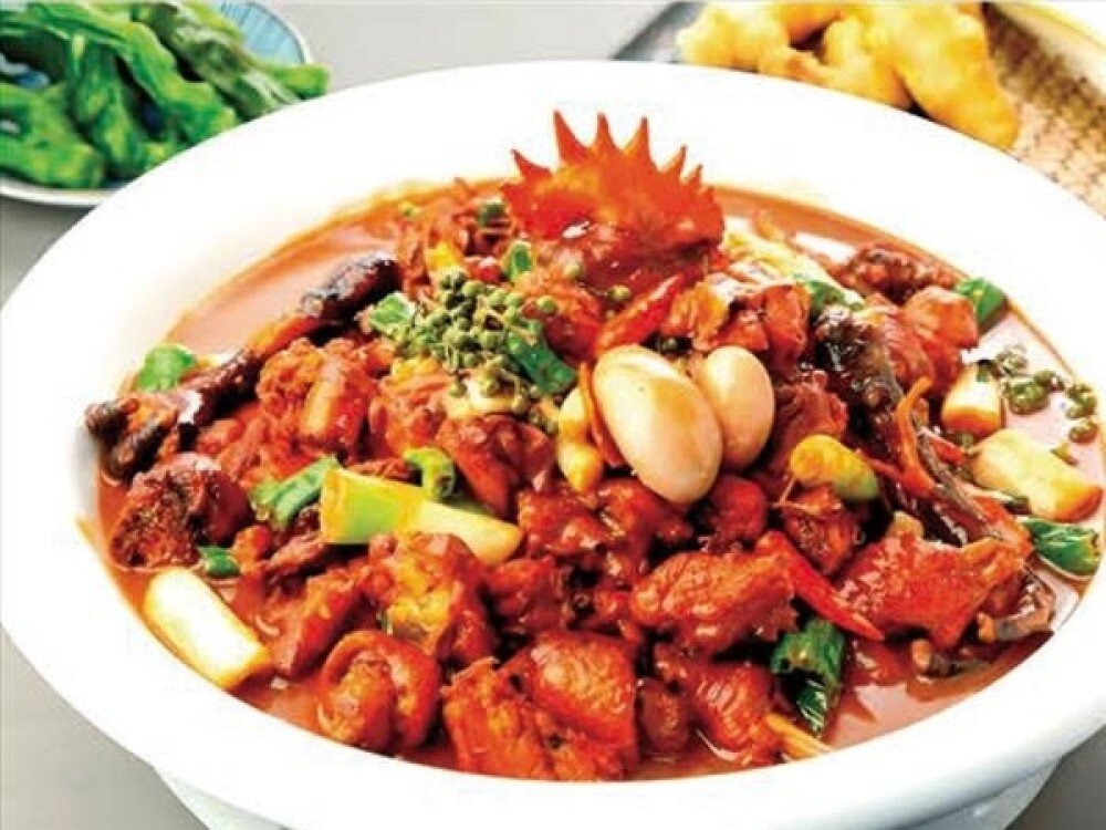 B63 Острый жареный цыпленок по-шаньдунски (с косточками) 临沂炒鸡