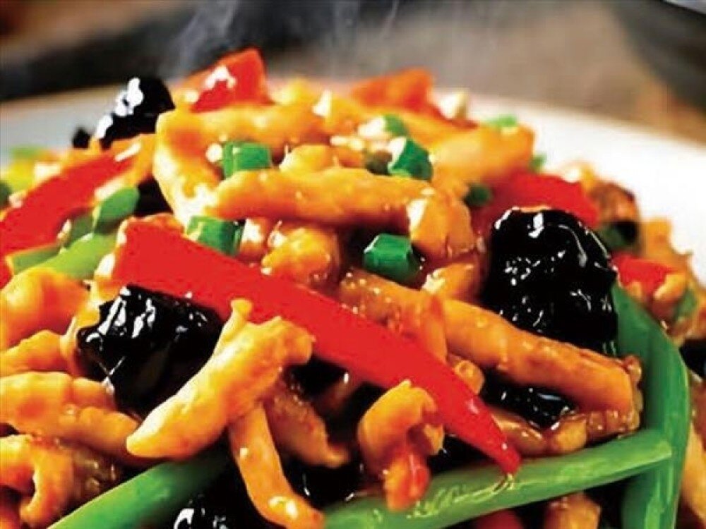 B6 Свинина в тёмном соусе 鱼香肉丝