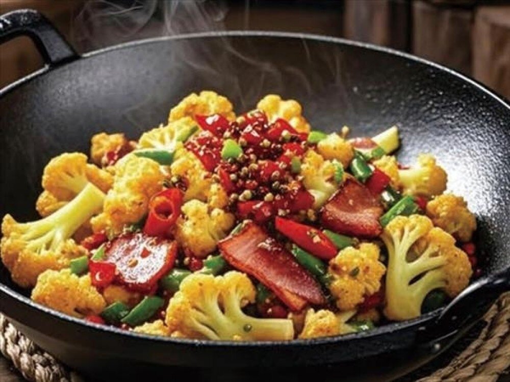 B47 Цветная капуста на сковородке 干锅花菜