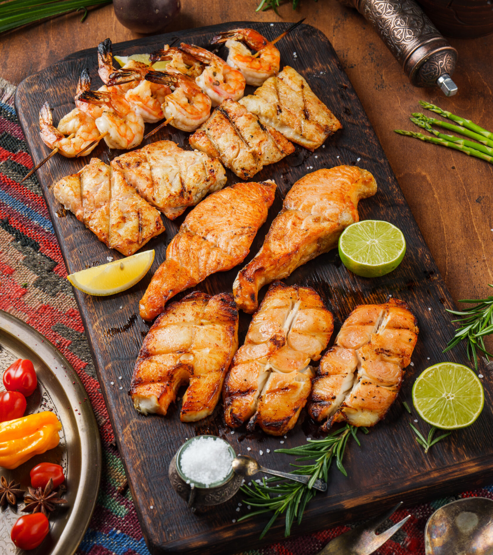 Ассорти рыбное на мангале