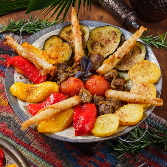 Садж-кебаб из курицы