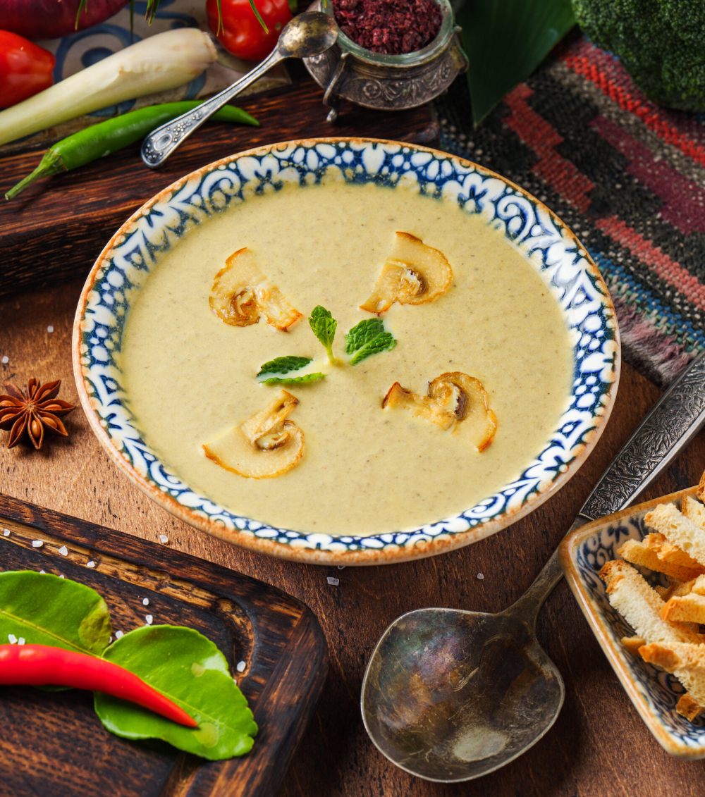 Суп-крем грибной