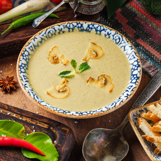 Суп-крем грибной