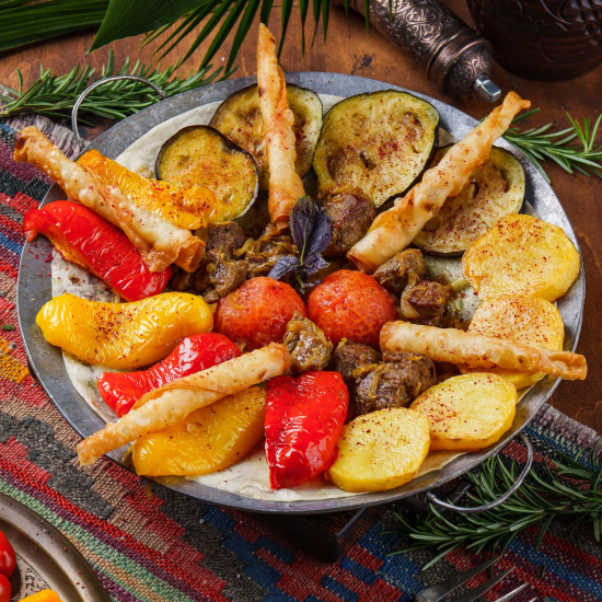 Садж-кебаб из баранины